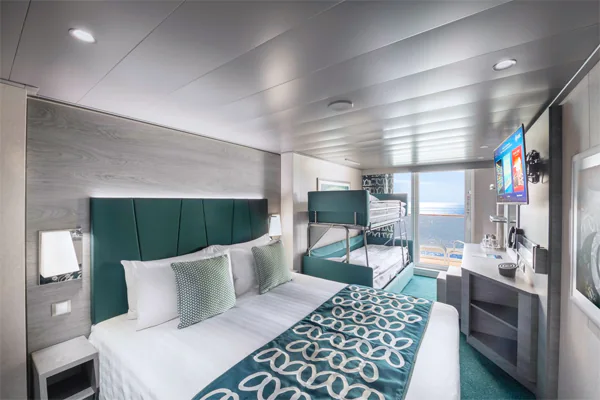 Каюта с балконом с двухуровневым диваном для 3-4 туриста